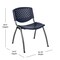 Flash Furniture HERCULES Series 880 lb. Capacity Navy Plastic Stack Chair with Titanium Gray Powder Coated Frame RUT-F01A-NY-GG - alternate 9